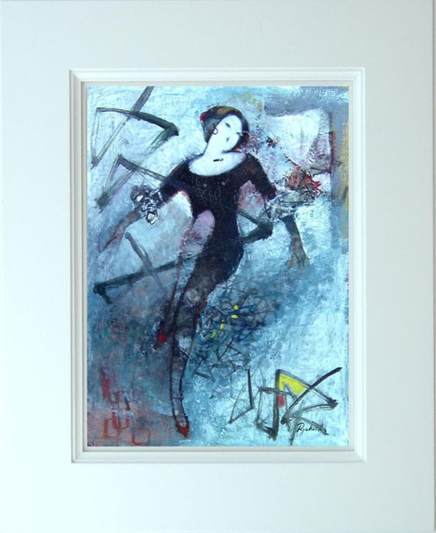 油絵 菅家令子 絵 絵画 インテリア F6-212023 人物 女性像