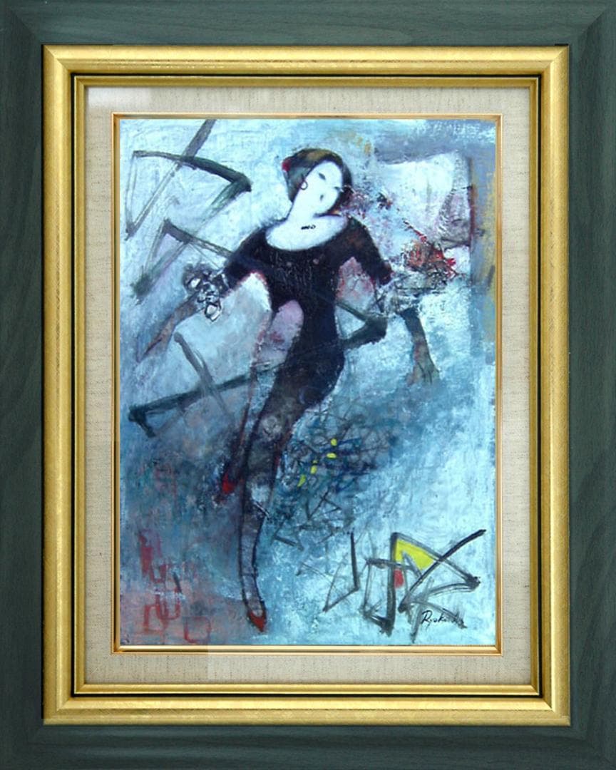 油絵 菅家令子 絵 絵画 インテリア F6-212023 人物 女性像