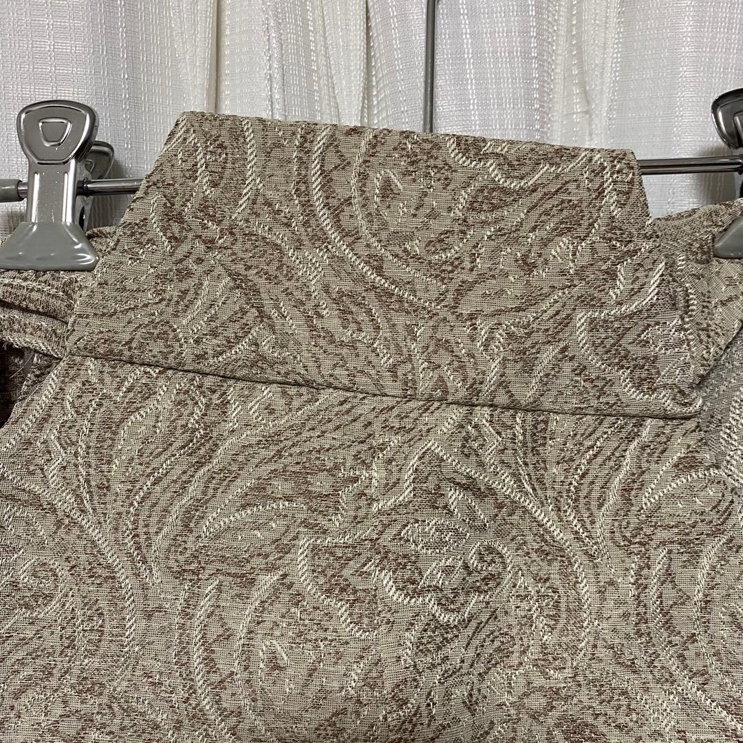 utatane 5歳 七五三 袴　ジャガードペイズリー オフホワイト×ベージュ