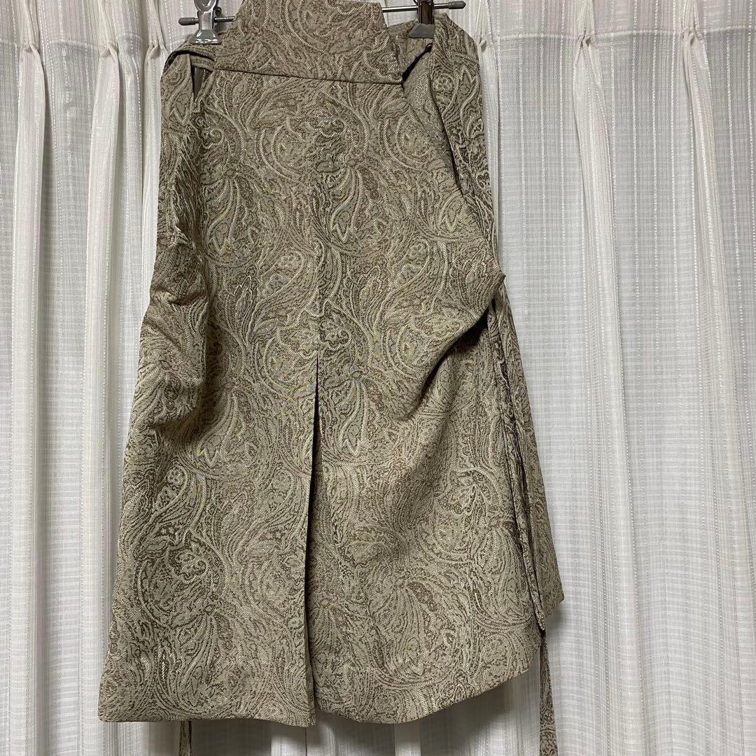 utatane 5歳 七五三 袴　ジャガードペイズリー オフホワイト×ベージュ