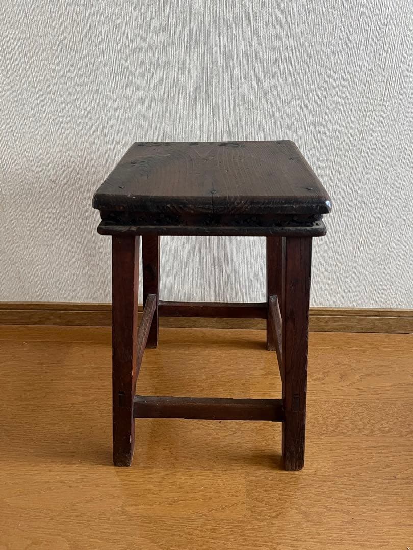 木製スツール　角椅子　チェア　椅子　花台　踏み台