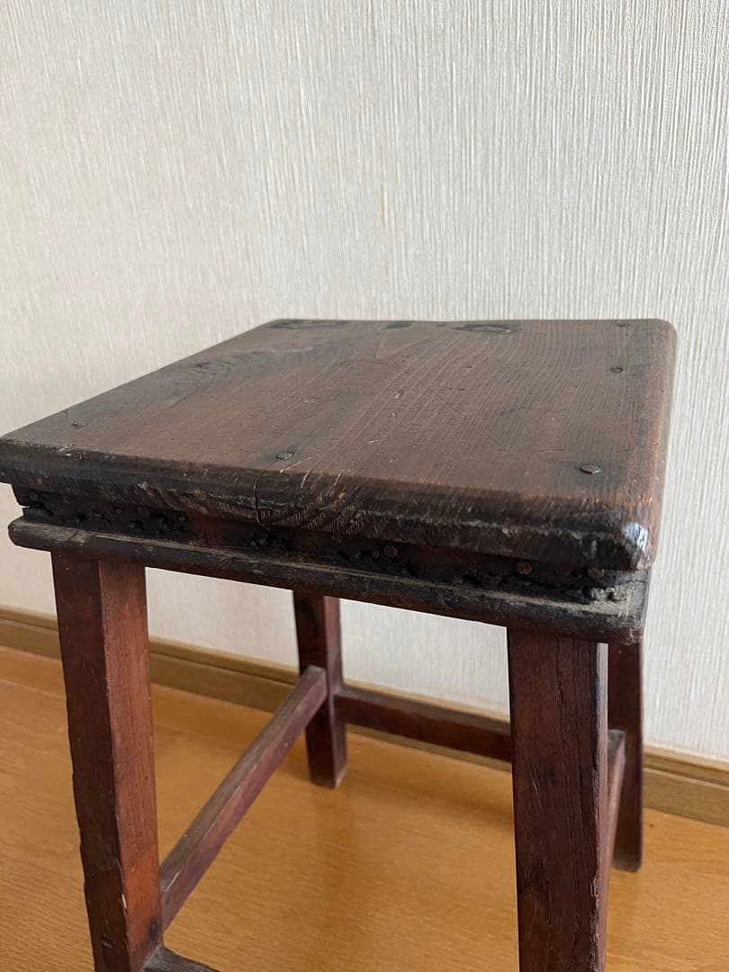 木製スツール　角椅子　チェア　椅子　花台　踏み台