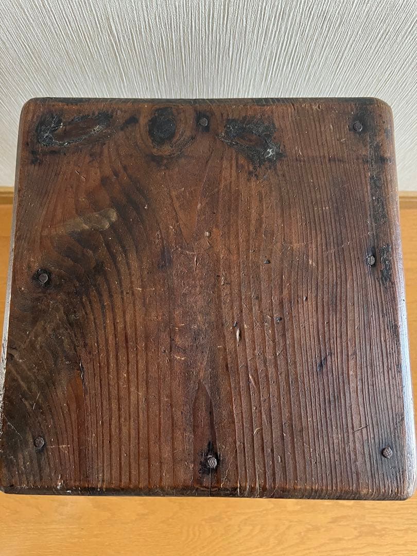 木製スツール　角椅子　チェア　椅子　花台　踏み台