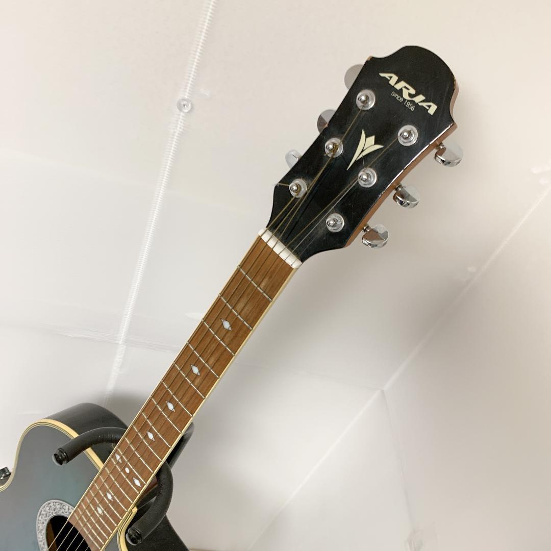 Aria AMB-35 アリア エレアコ アコースティックギター ブルー 青