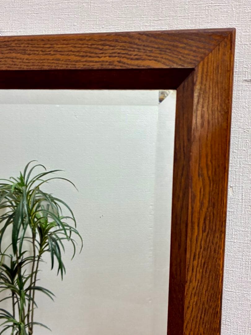 管343☆英国製☆アンティーク☆オーク☆クラシックミラー☆壁掛け鏡