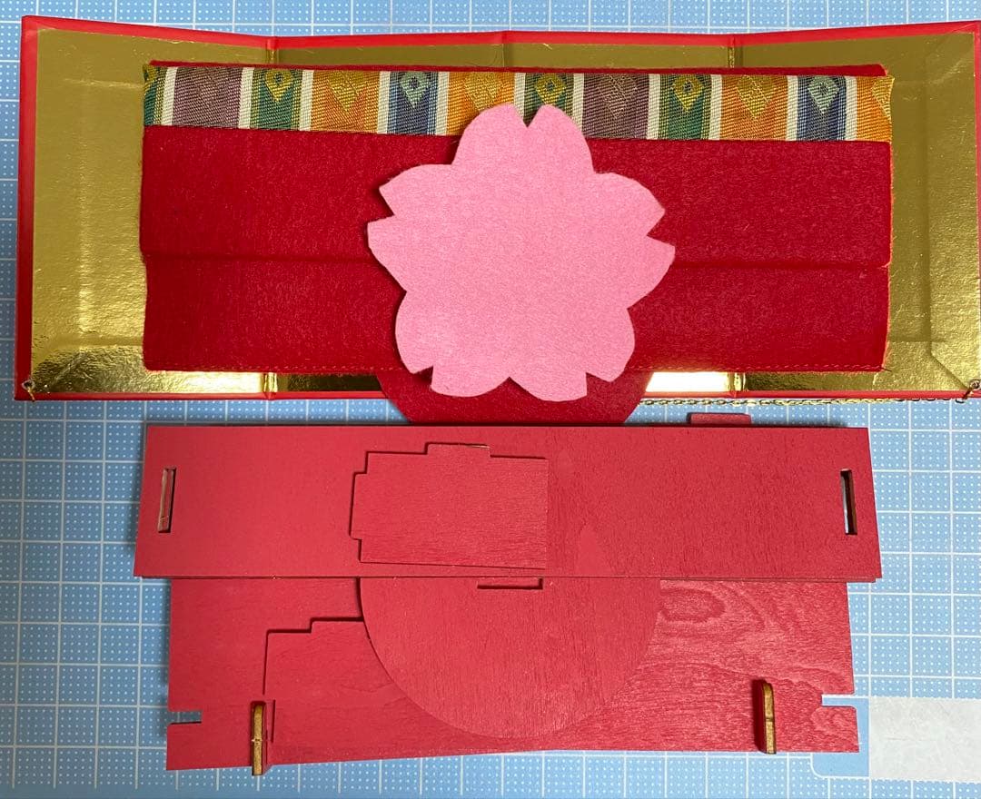 ちりめん細工 つまみ細工 うさぎ雛壇飾り No.636 ハンドメイド - メルカリ