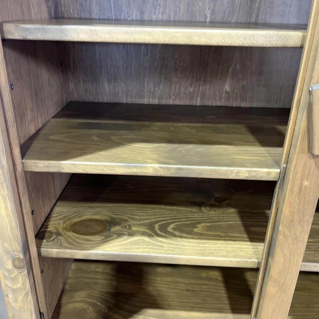 【アンファン】カントリー調カップボード◇訳あり◆