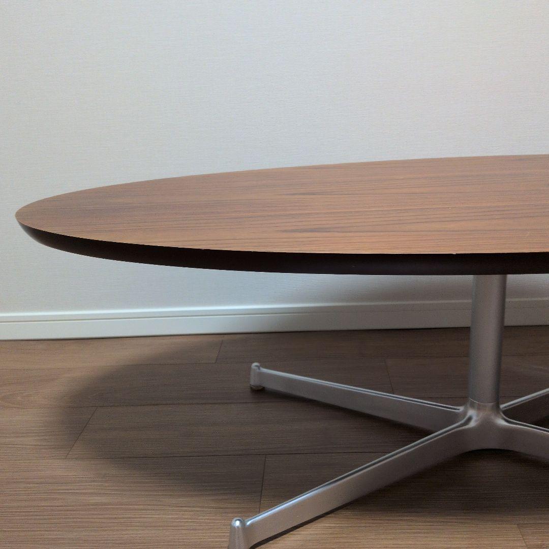 楕円形ブラウンセンターテーブル　Francfranc