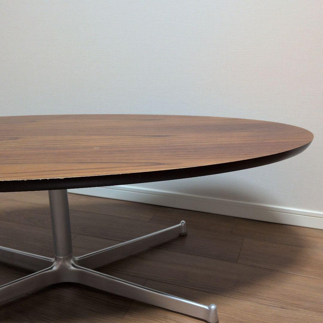 楕円形ブラウンセンターテーブル　Francfranc