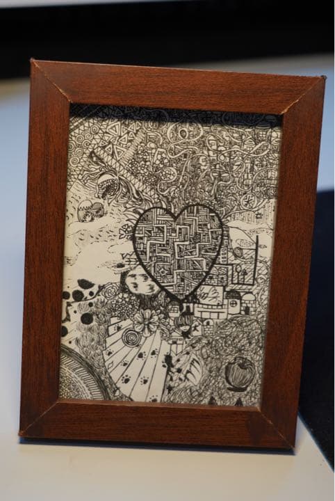 ボールペン画 原画3枚セット ゼンタングル