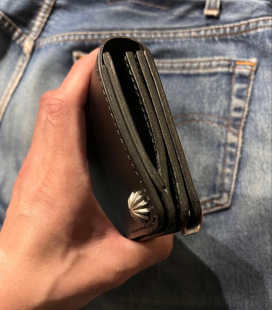 ミドルトラッカーウォレット　シルバー925アポロコンチョカスタム