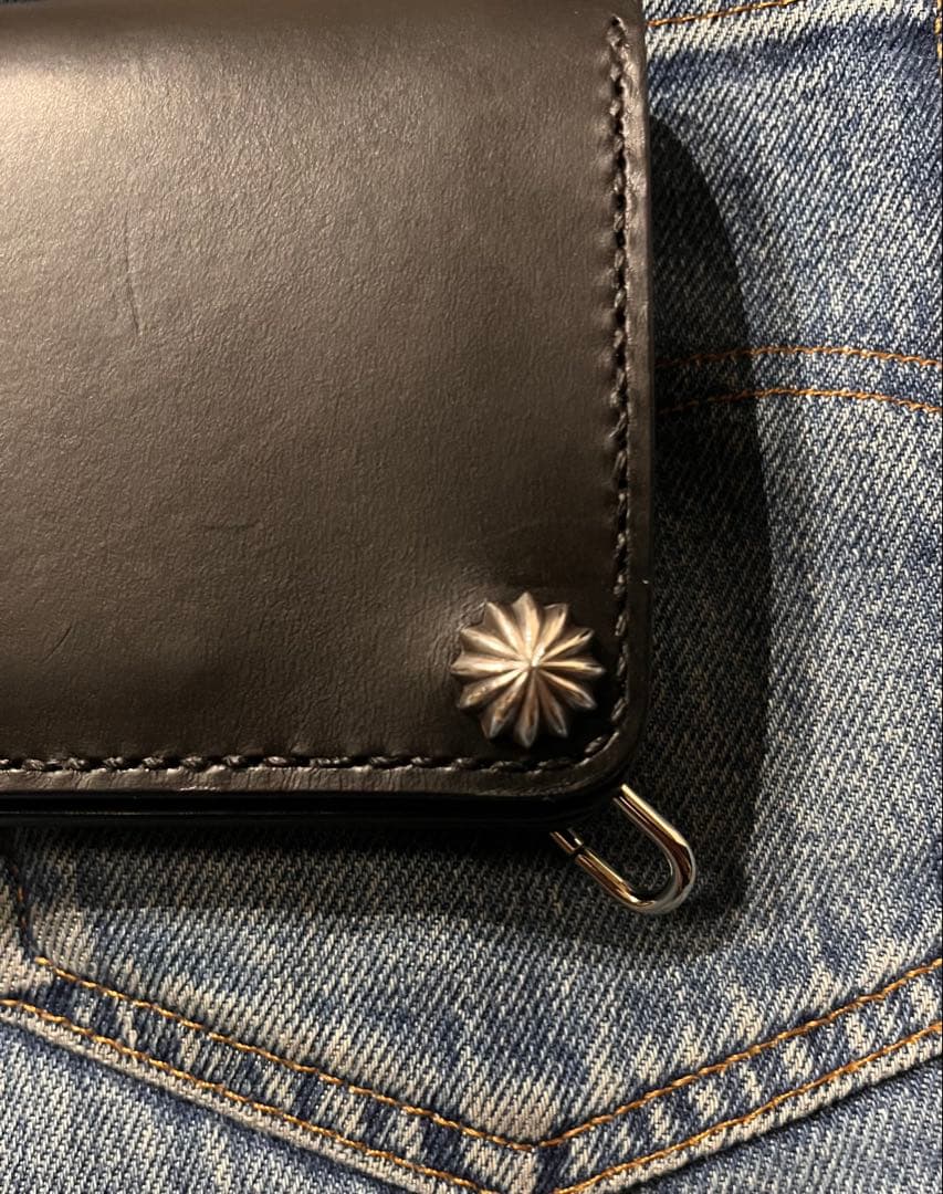 ミドルトラッカーウォレット　シルバー925アポロコンチョカスタム