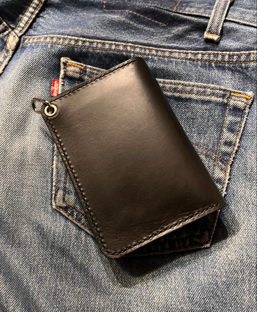 ミドルトラッカーウォレット　シルバー925アポロコンチョカスタム