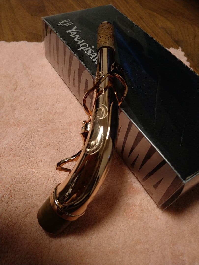 ヤナギサワ アルトサックス用ネック 95PGP 総銀・ピンクゴールドメッキ