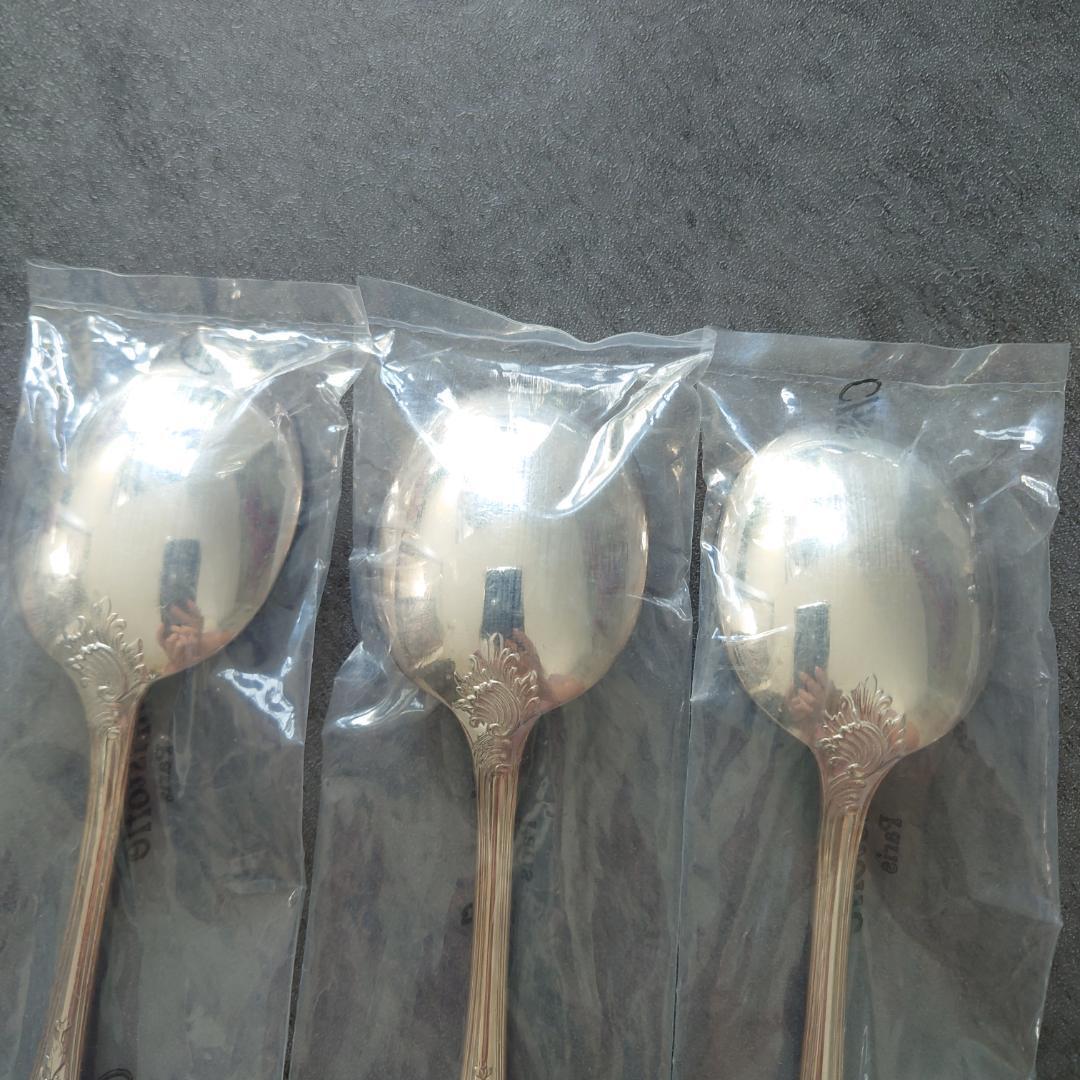 希少 美品 クリストフル マルリー コンソメスプーン 未開封含む 6点