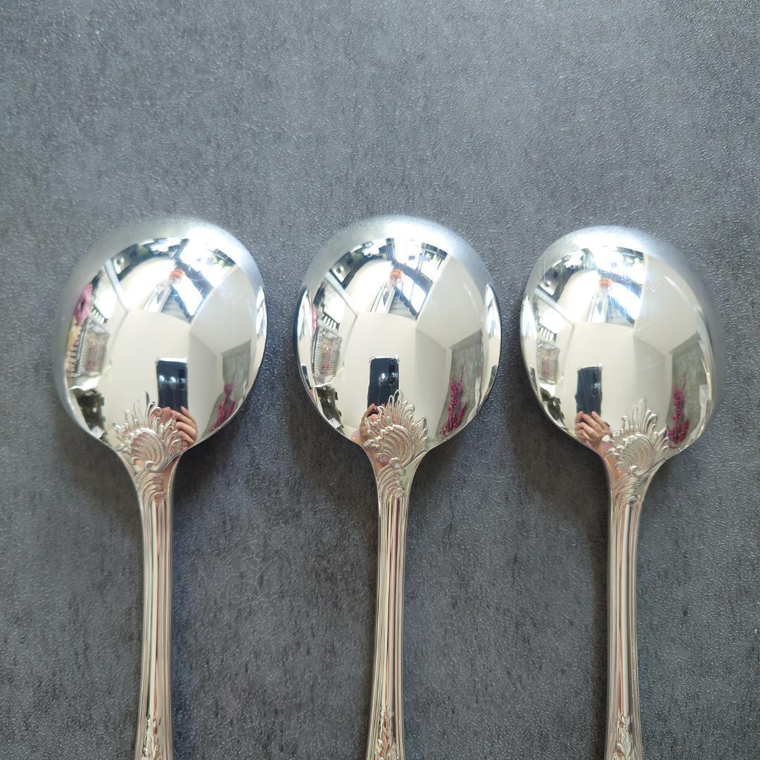 希少 美品 クリストフル マルリー コンソメスプーン 未開封含む 6点
