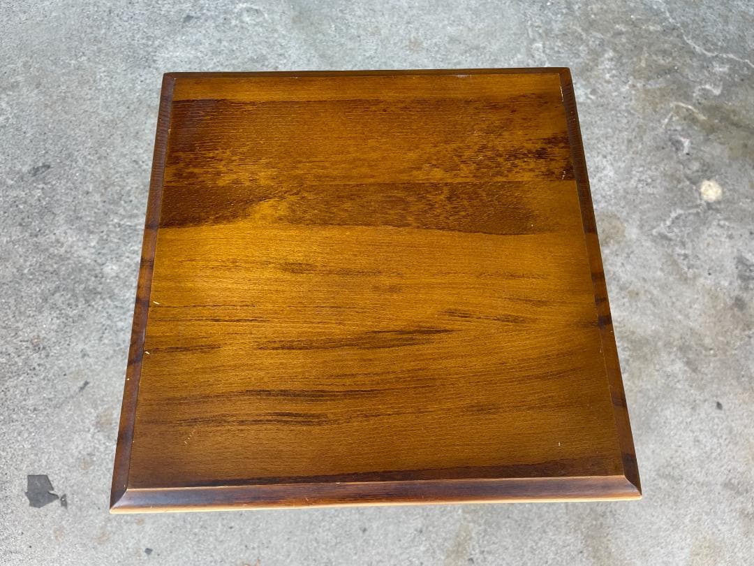 ★ 古家具 昭和 レトロ オールド カリモク コロニアル 花台 飾り台 電話台