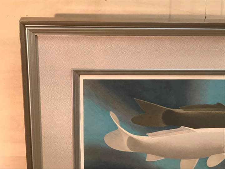 リン松岡「義経」リトグラフ直筆サイン・エディション・作品証明シール有り