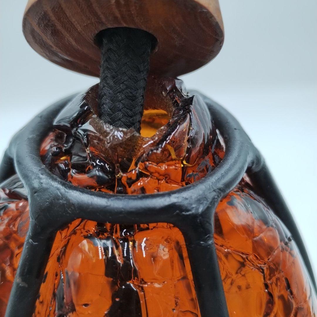 f アンバーガラス 吊り下げライト アンティークヴィンテージ ペンダントライト