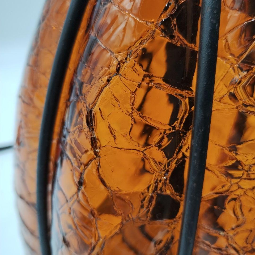 f アンバーガラス 吊り下げライト アンティークヴィンテージ ペンダントライト