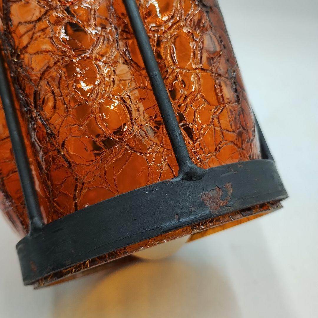 f アンバーガラス 吊り下げライト アンティークヴィンテージ ペンダントライト