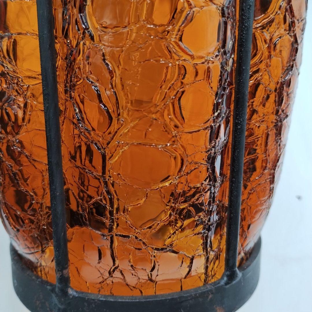 f アンバーガラス 吊り下げライト アンティークヴィンテージ ペンダントライト