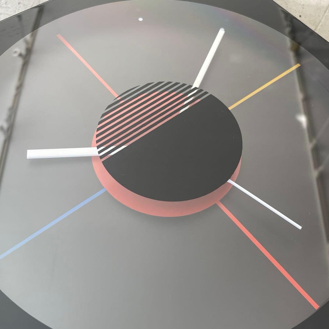 80年代 ヴィンテージ ポストモダン デザイン ウォールクロック 掛け時計