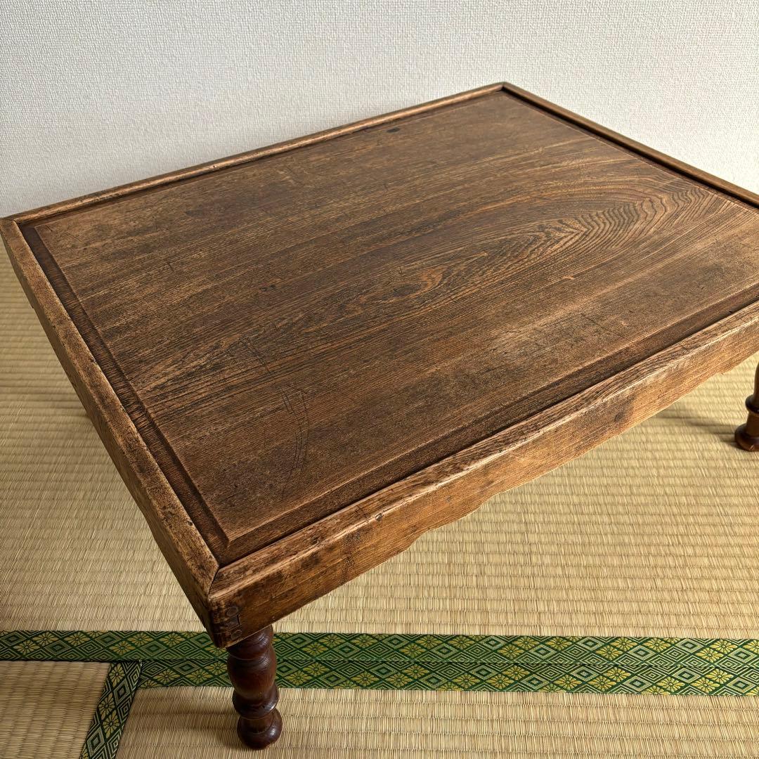 レトロ 木製 テーブル 机 ちゃぶ台 昭和 大正 天然生活 インテリア カフェ