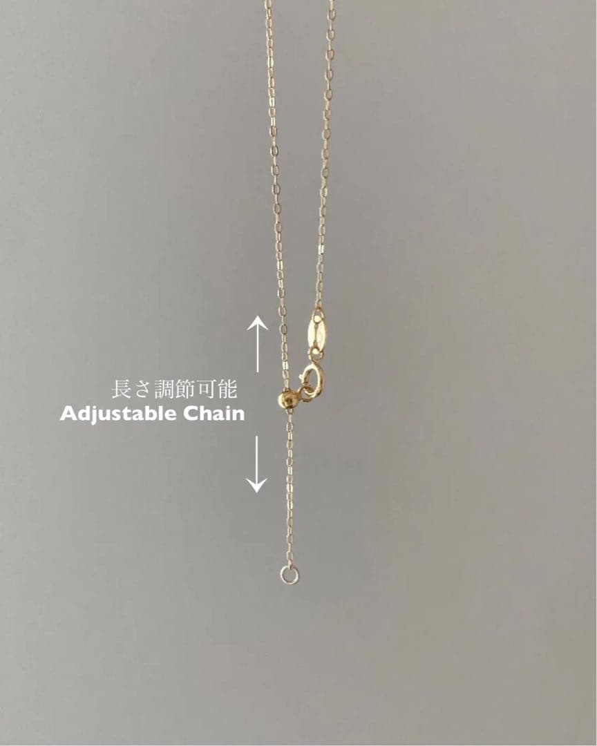 【金アレ対応】モアサナイト x カイヤナイトネックレス \スライドチェーン使用/