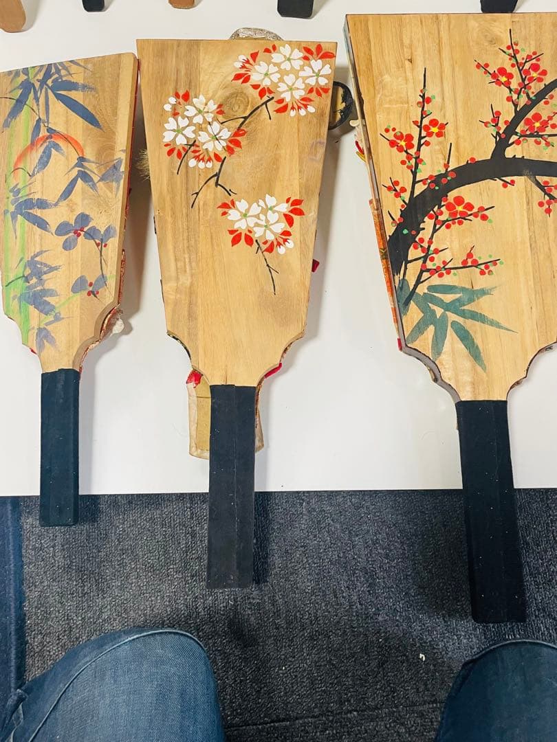 ビンテージ　日本の伝統的羽子板8個セット