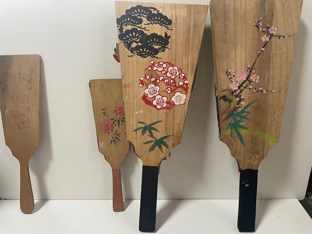 ビンテージ　日本の伝統的羽子板8個セット
