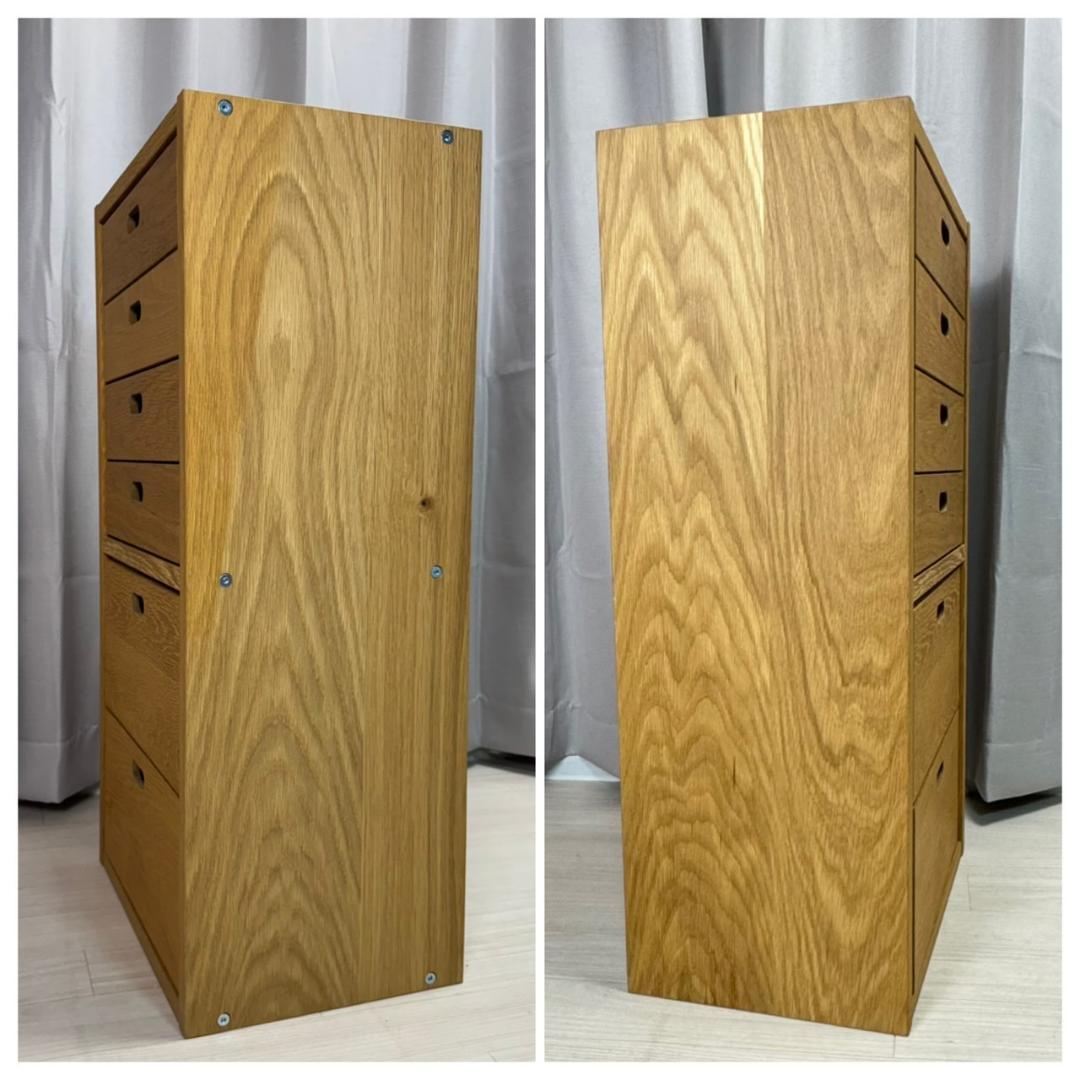 無印良品 スタッキングシェルフ オーク チェスト 2個セット　②