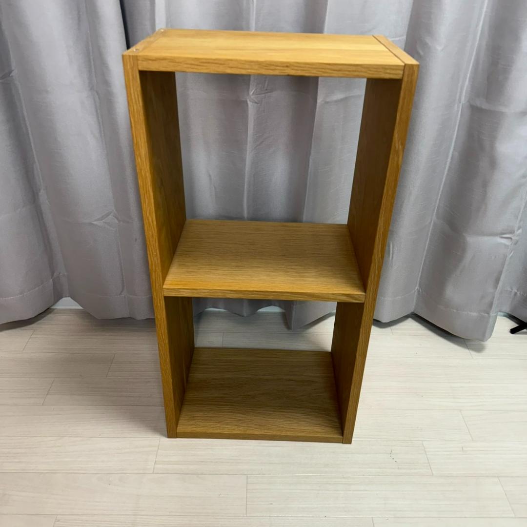無印良品 スタッキングシェルフ オーク チェスト 2個セット　②