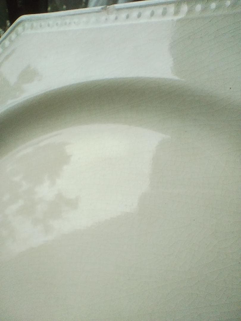 オクトゴナルプレート　フランスアンティーク　クレイユモントロー　八角皿　ディナー