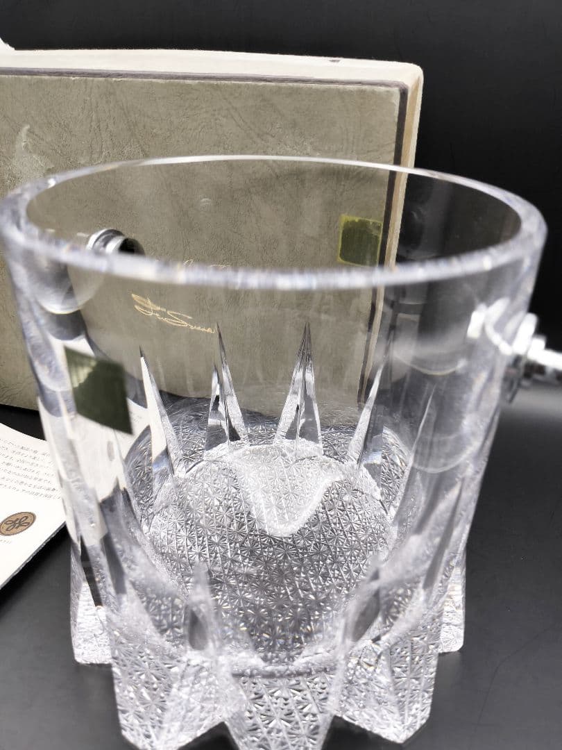 超希少品☆佐々文夫 HOYA ホヤ アイスペール（切子、江戸切子、薩摩切子）