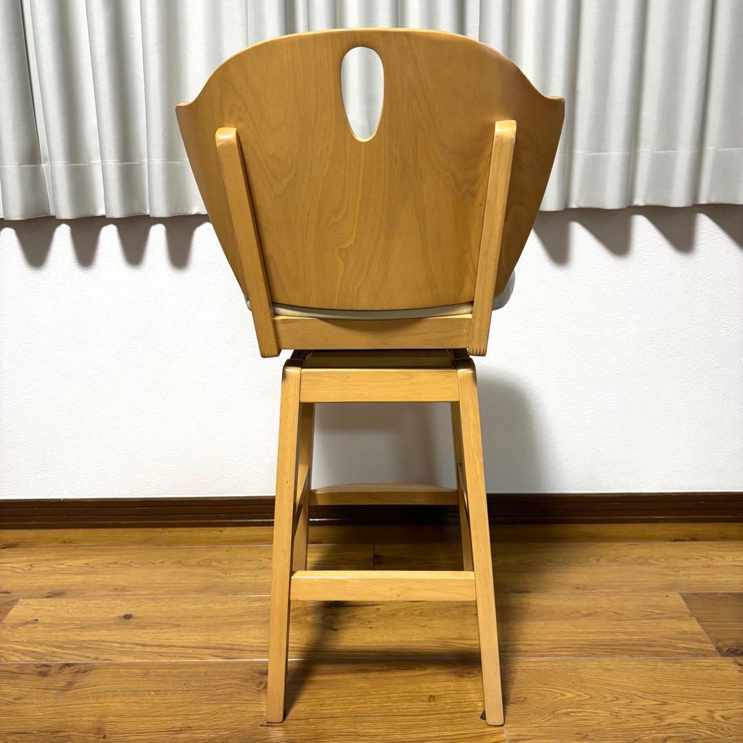 【良品】貞苅椅子製作所 回転椅子　日本製　木製　大川家具