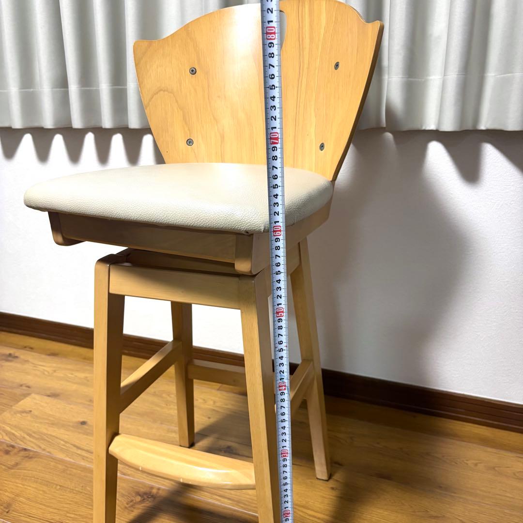 【良品】貞苅椅子製作所 回転椅子　日本製　木製　大川家具