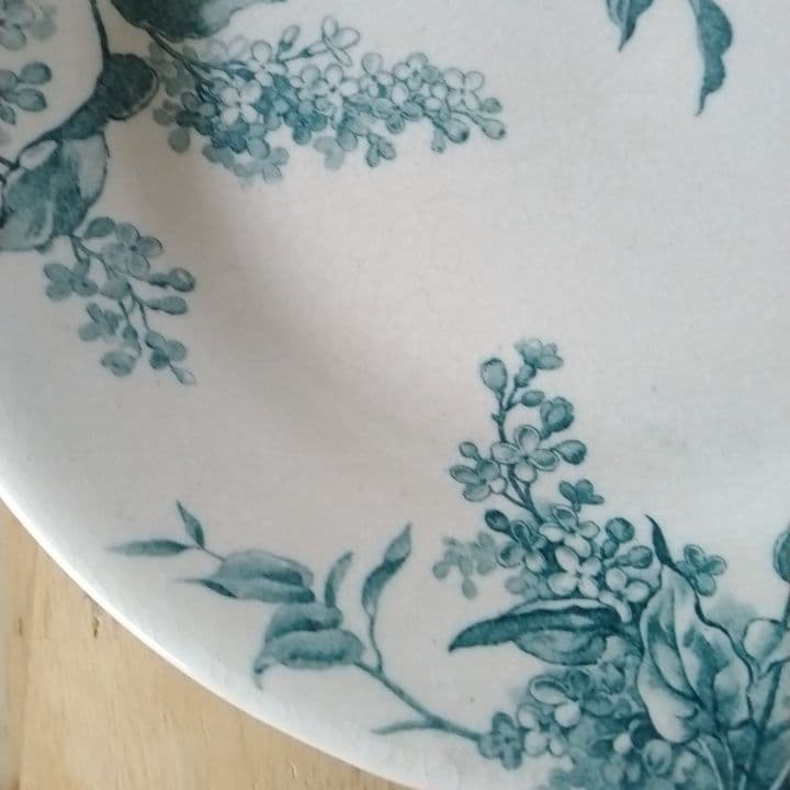 フランスアンティーク　ジアン　LILAS　ディナー皿