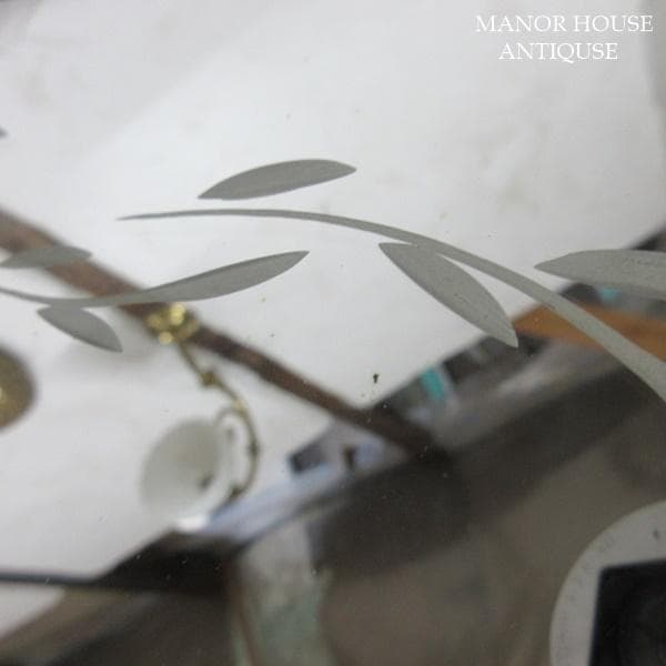 イギリス アンティーク 家具 ウォールミラー 壁掛け鏡 カフェ 英国 6406d