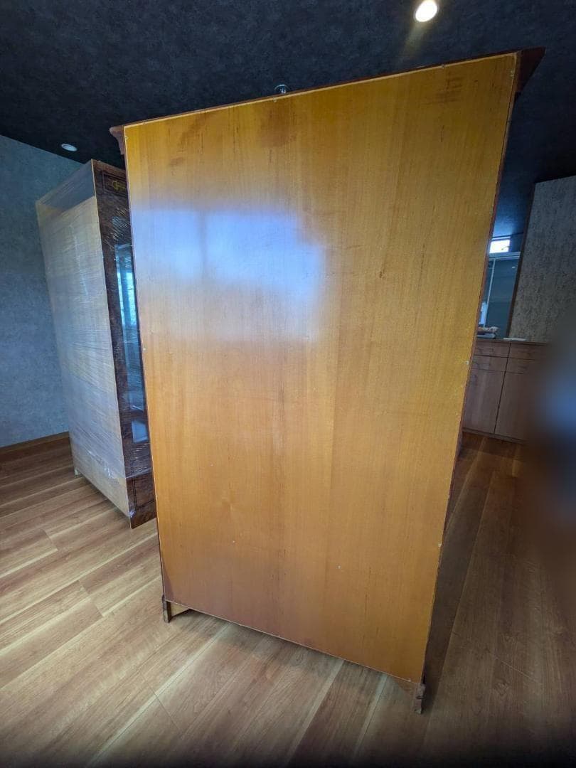 【高級】イギリス家具　アンティーク　食器棚　本棚　キャビネット