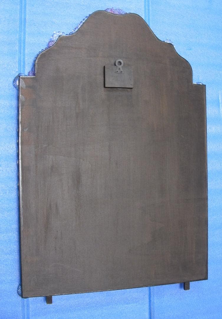 希少☆イタリア製☆ ベネチアンムラノガラス ミラー☆大型壁掛け鏡☆52×75cm