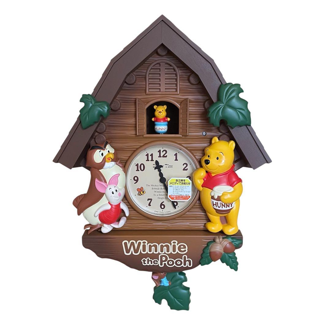 【未使用】プーさん 振り子時計 SEIKO FW713B ディズニータイム