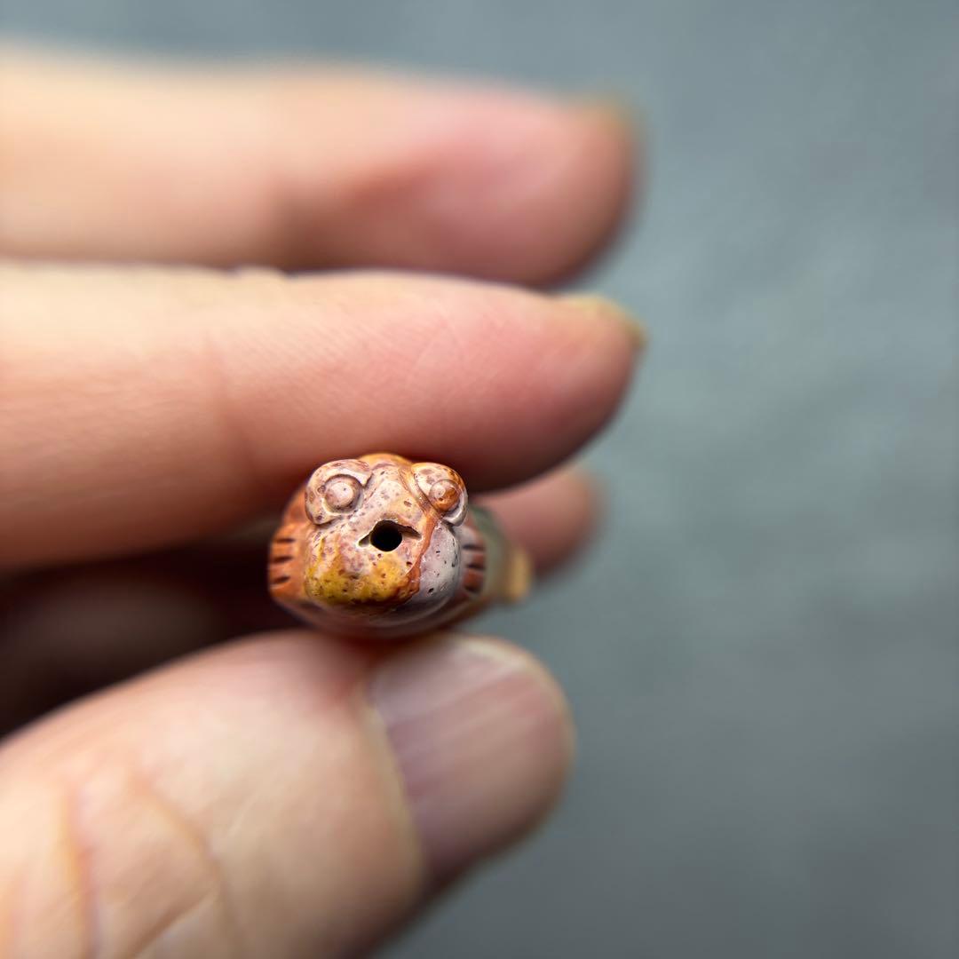 あずきちゃんアラシャン瑪瑙　金魚パーツ　2-32