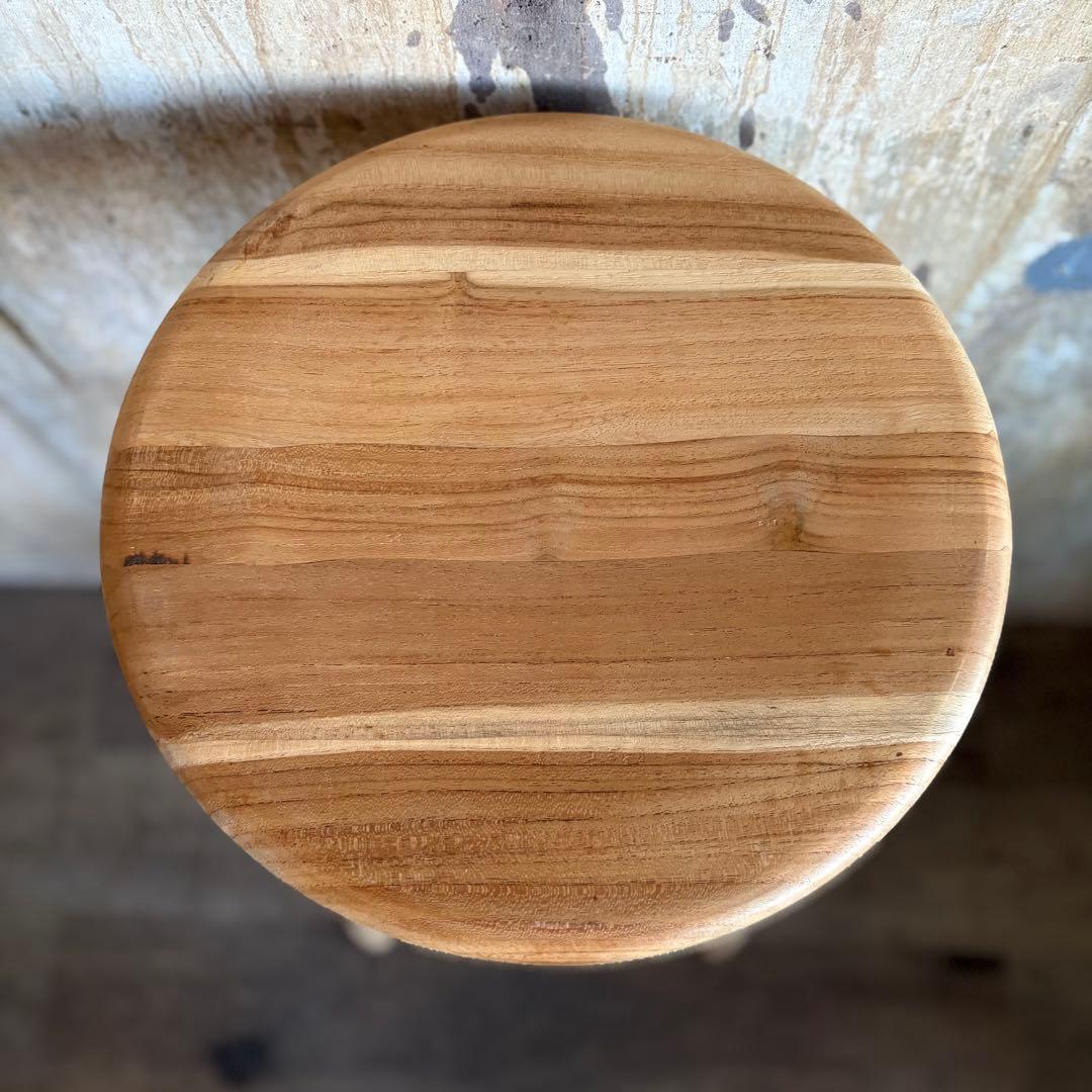 GALLUP ギャラップ　チーク ラウンドトップ スツール　30インチ　②