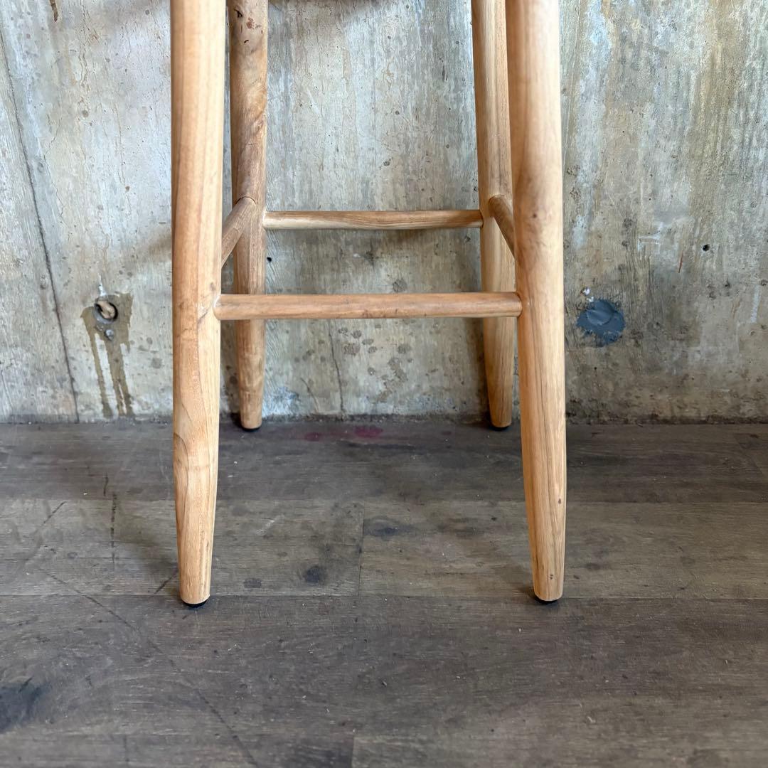 GALLUP ギャラップ　チーク ラウンドトップ スツール　30インチ　②