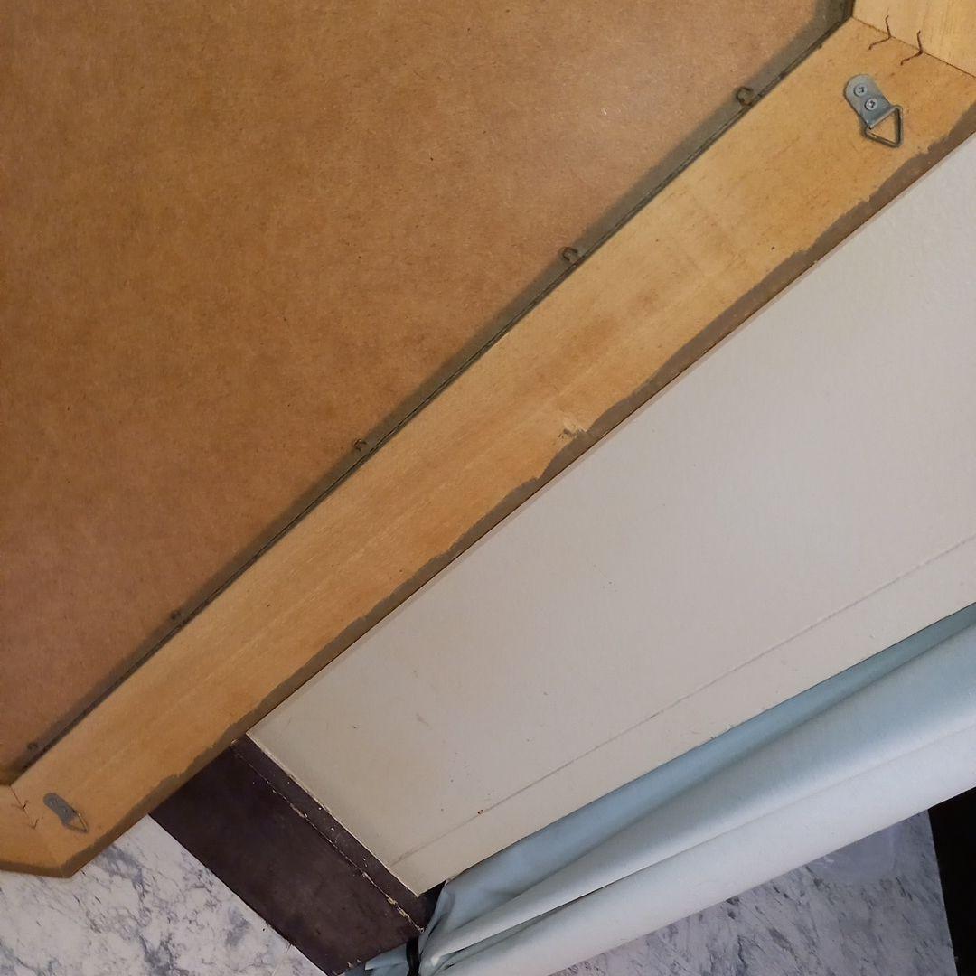 ドマン　アンティーク　ゴールド　八角　ミラー　鏡　壁掛け　縦横　兼用