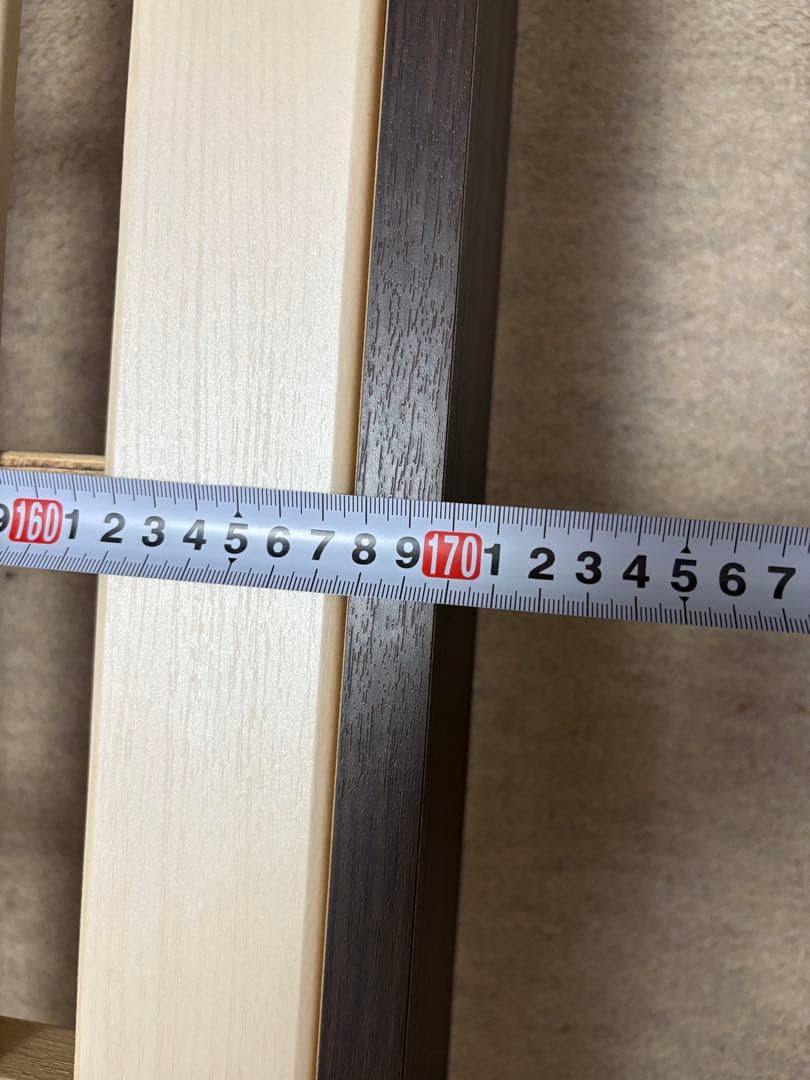 【引き取り希望】ダークブラウン すのこベッド クイーンサイズ コンセント付き