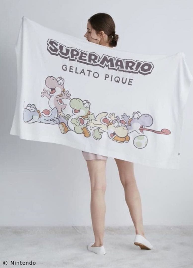 [ジェラート ピケ] スーパーマリオ ヨッシージャガードブランケット