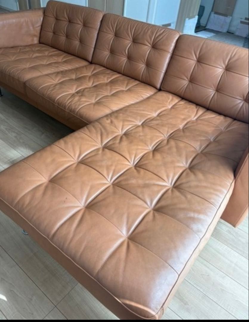 IKEA LANDSKRONA ランズクローナ 3人掛けソファ カウチ付き