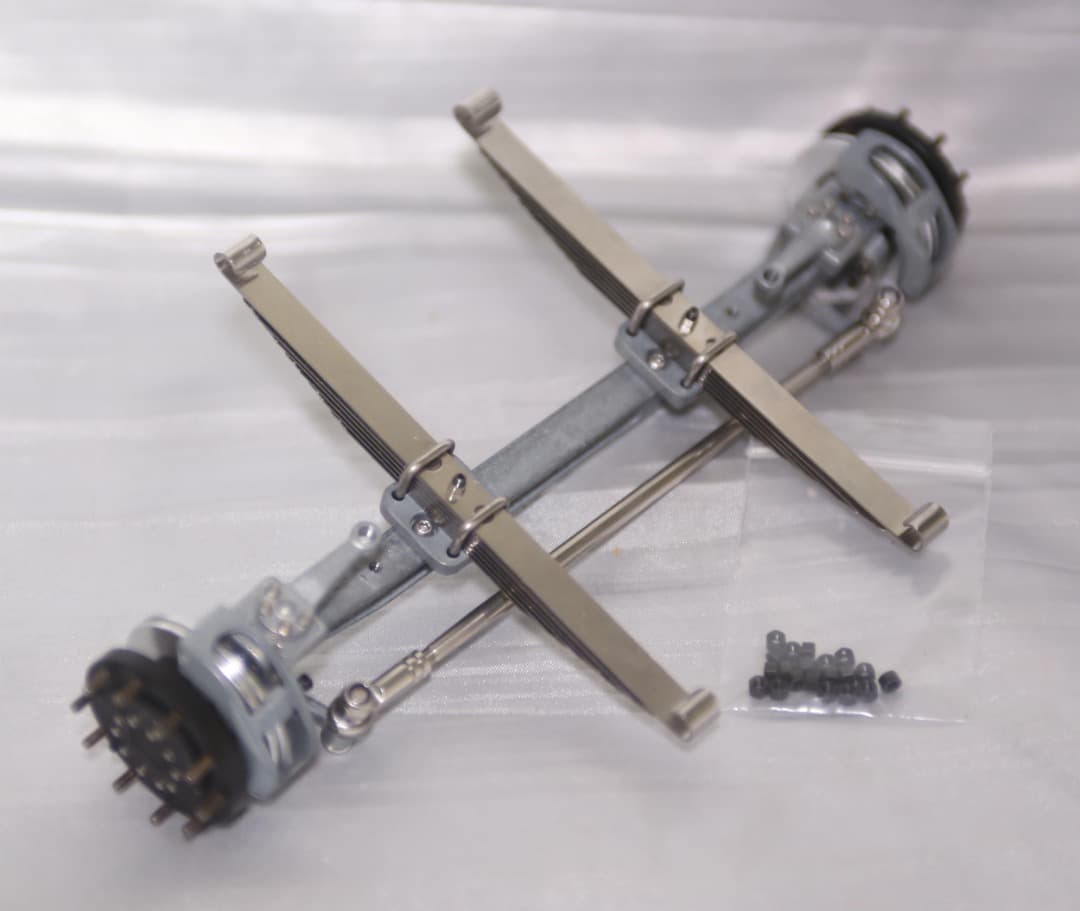 ■SCALECLUB メタル フロントアクセル ホイール・タイヤ付 ノンドライブ